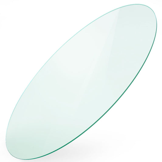 Oval Glass Table Top Tempered