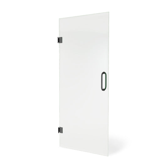 Frameless Swing Single Shower Door - 3/8" (10mm) Clear Tempered Glass Shower Door with Hardware