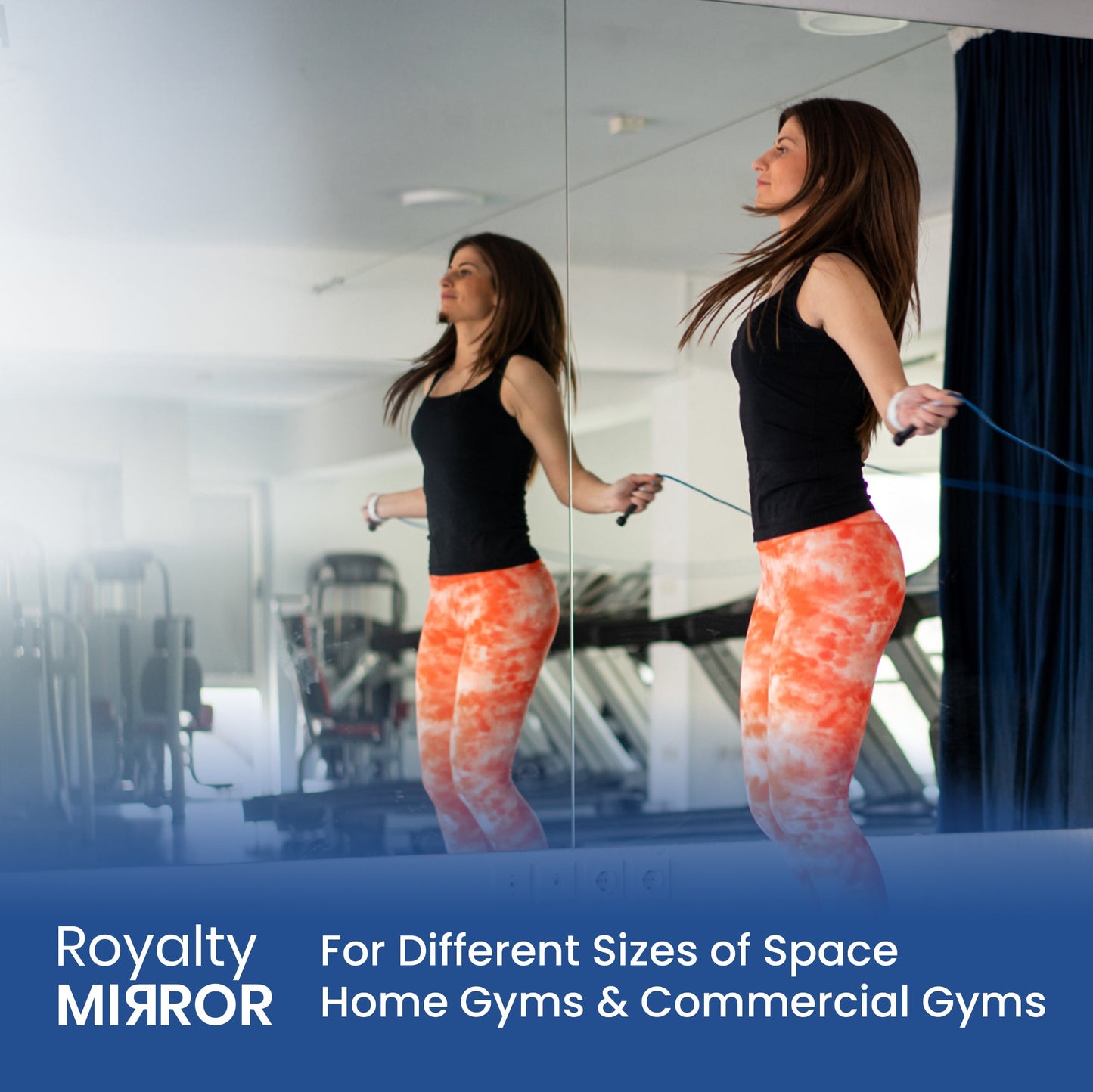 Wall Gym Mirror With Safety Backing