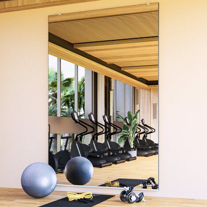 Gym Mirror - Ultra Clear Tempered With Safety Backing