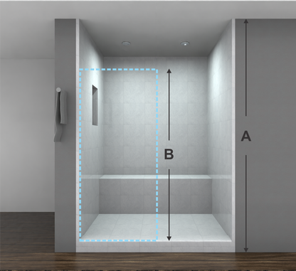 Frameless Bypass Shower Doors- Cut To Size