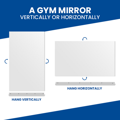 Gym Mirror - Ultra Clear Tempered With Safety Backing