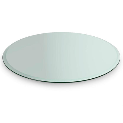 48 inch Round Glass Table Top Beveled Edge