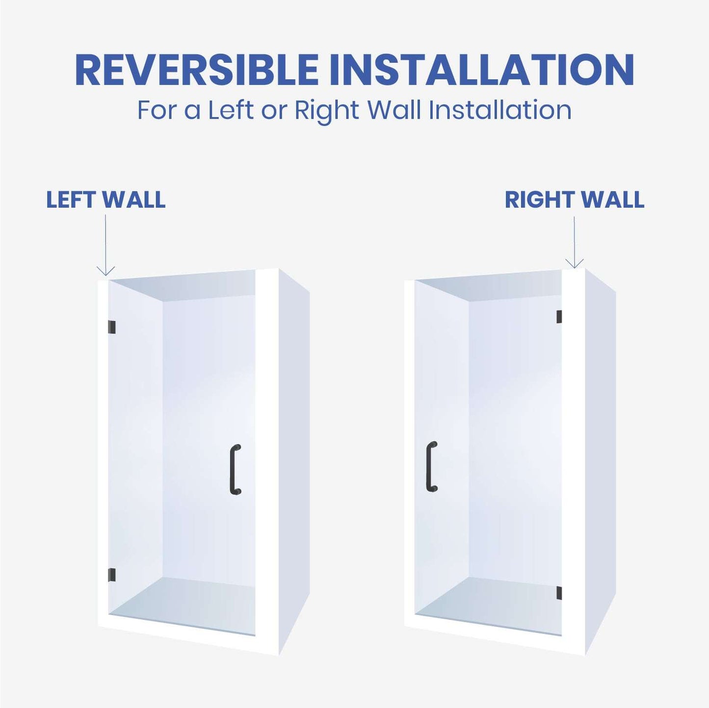 Hinged Frameless Shower Doors