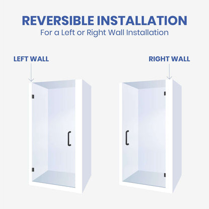 Hinged Frameless Shower Doors