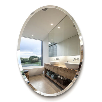 Oval Bathroom Mirror - Frameless