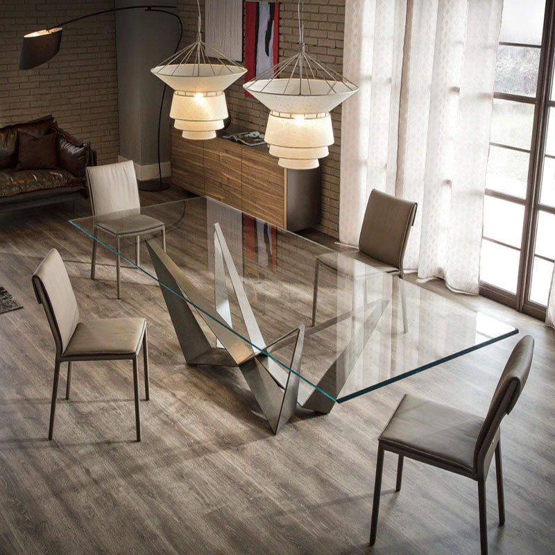 Square Glass Table Top - 4X Stronger Scratch Resistant than Regular