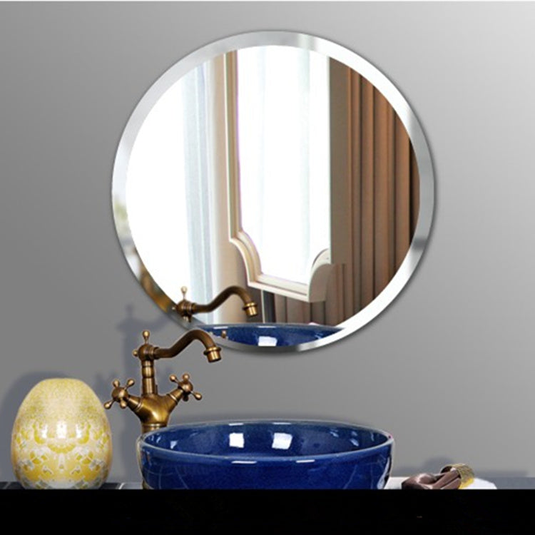 Round Frameless Mirror