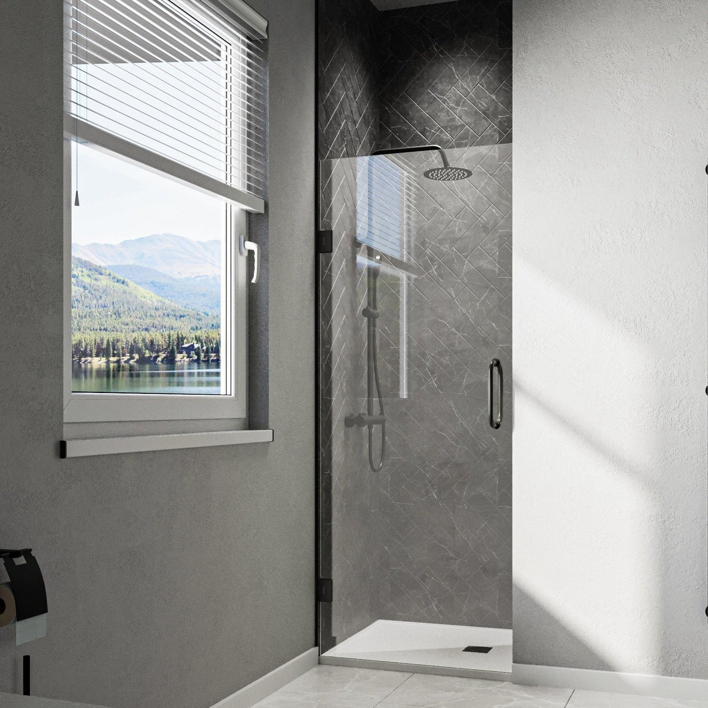 Hinged Frameless Shower Doors