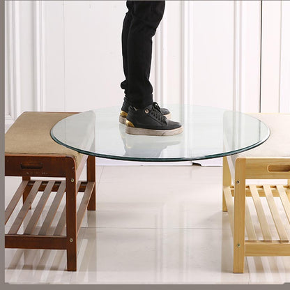 Round Glass Table Top - 4X Stronger Scratch Resistant than Regular