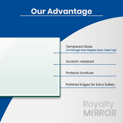 Rectangle Glass Table Top Replacement Tempered Glass