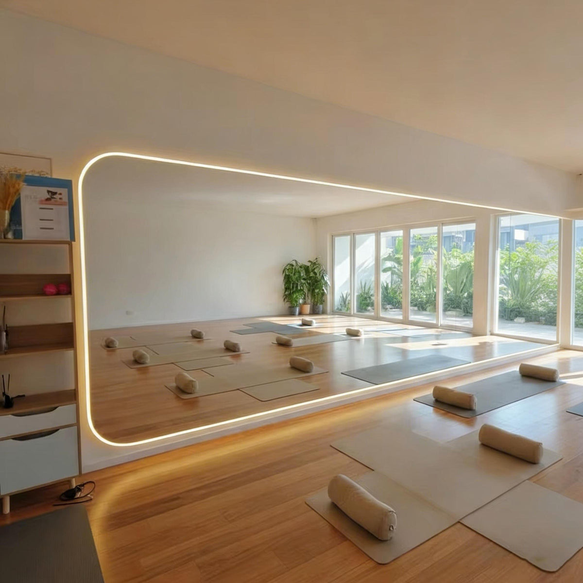 Custom Yoga Studio Mirrors 